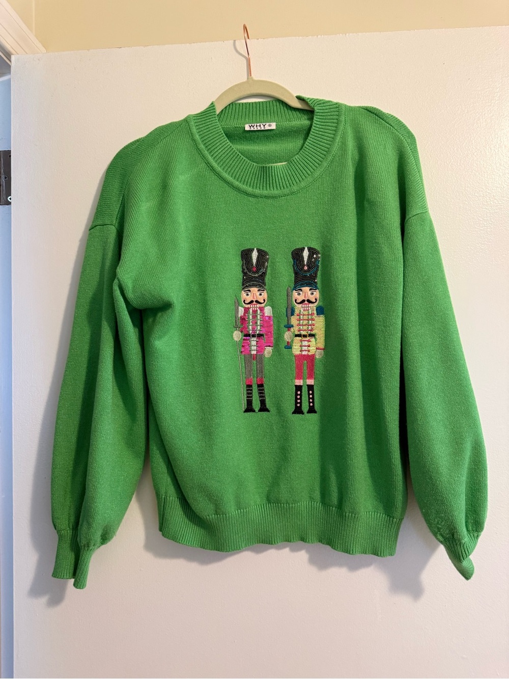 Green Nutcracker Crewneck Sweater
